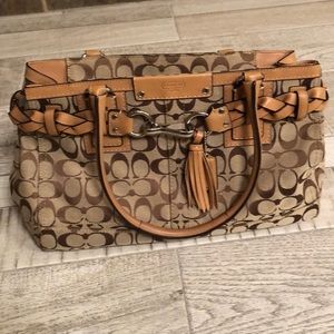 Brown coach bag